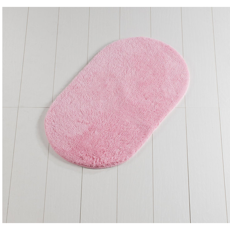 Tapis pour salle de bain Martelle, Rose foncé