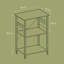 Kitchen Shelf On Wheels, Serving Trolley With 3 Shelves, 80X40x89cm-206969067