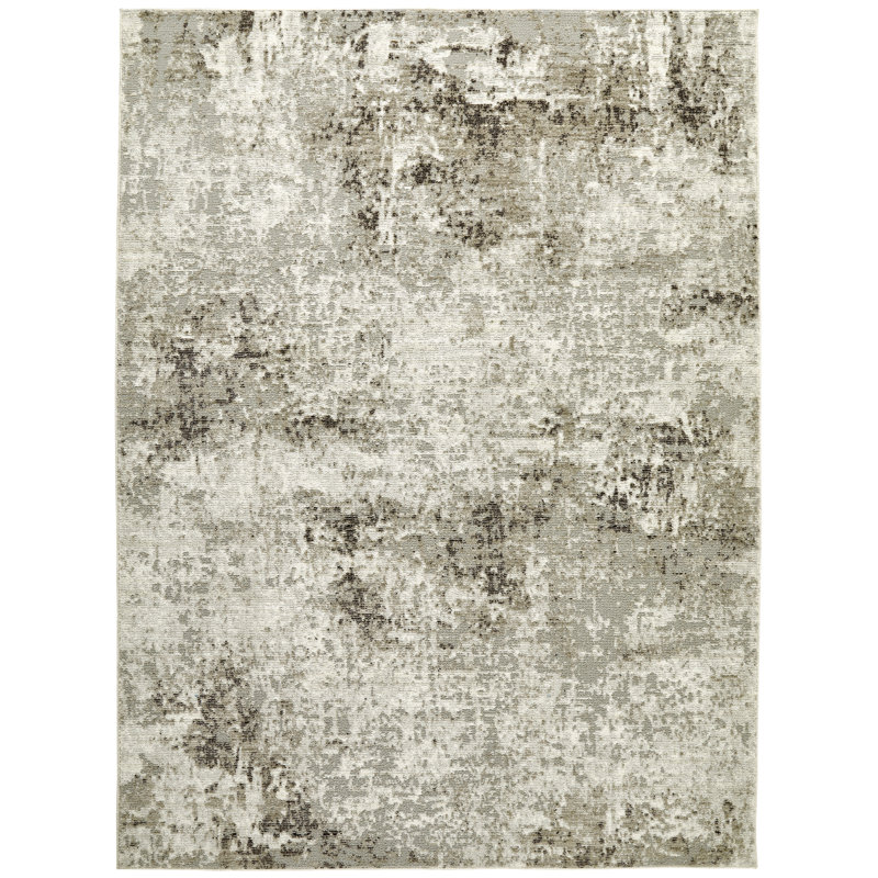 Edgeworth Machine Woven Grey/Ivory Rug, Rectangle 200cm x 300cm