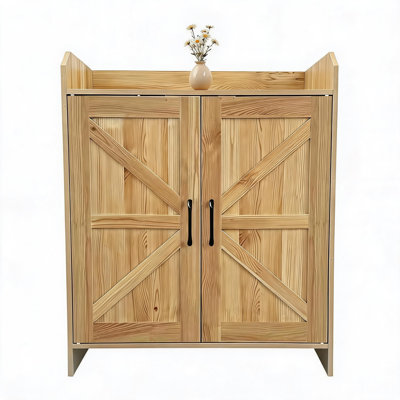 Meuble à chaussures de 119 cm de haut avec 4 portes rabattables, rangement étroit pour l'entrée, le couloir, le salon ou la chambre, blanc