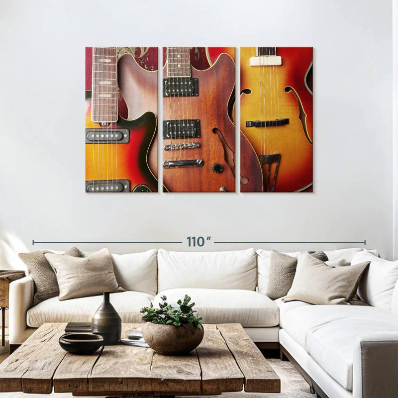 Collection de guitare acoustique Abarca, H 48 po x l 74 po