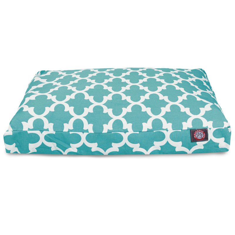 Coussin Trellis, Bleu sarcelle, Petit (l 20 po x P 27 po x H 4 po)