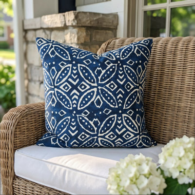 Batik extérieur indigo tropical
