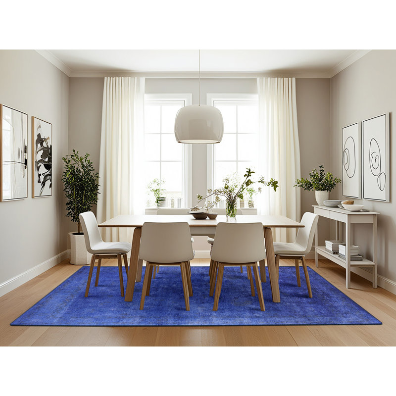 Tapis bleu Palazzo, Rectangle 7 pi x 10 pi