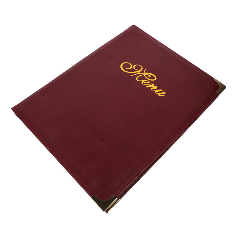 Menu Cover Holder Leather Menu Book A4 Menu Book Meal Price Folder Restaurant Menu Book
