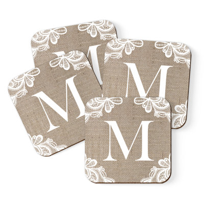 Cork Square 4 Piece Coaster Set