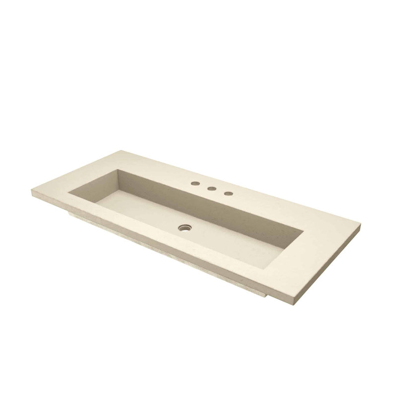 48" Capistrano Vanity Top With Integral Sink, 8" Centers, Sand
