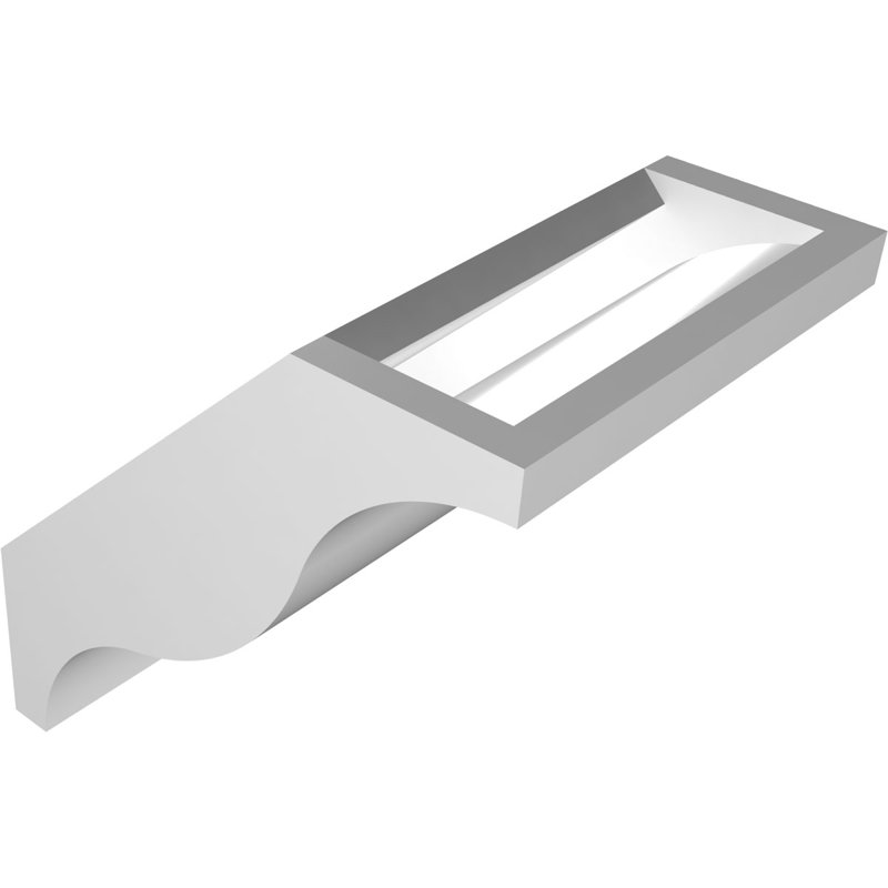 Attelle de genou en PVC de qualité architecturale Funston, H 6 po x l 5 po x P 6 po