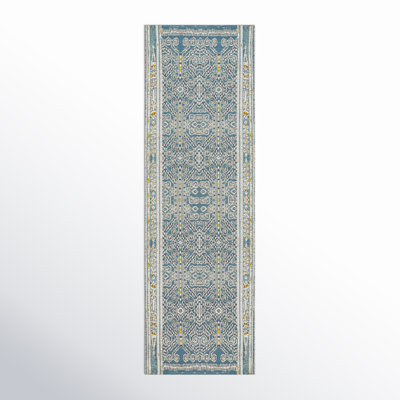 Davana Ocean Geometric Outdoor Rug