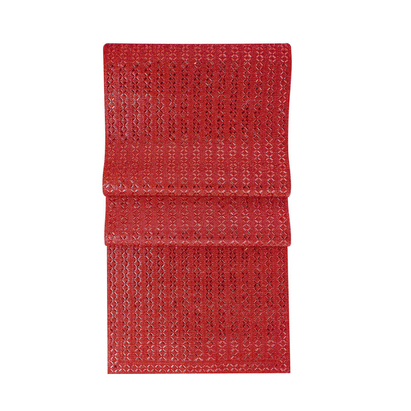 Sparkles Home Madison Avenue Table Runner | Rhinestone X-Pattern Design | Elegant Décor Accent, Red, 72" x 13"