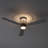 Helix 52-Inch Hugger Ceiling Fan, Matte Black with Matte Black Blades & Mesh Decorative Top Cover, Up & Down Lighting, 6CCT Selectable LED, Whisper-Silence DC Motor, Remote Control (3-Blade)