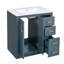Meuble-lavabo 30 po avec lavabo en céramique-290844808