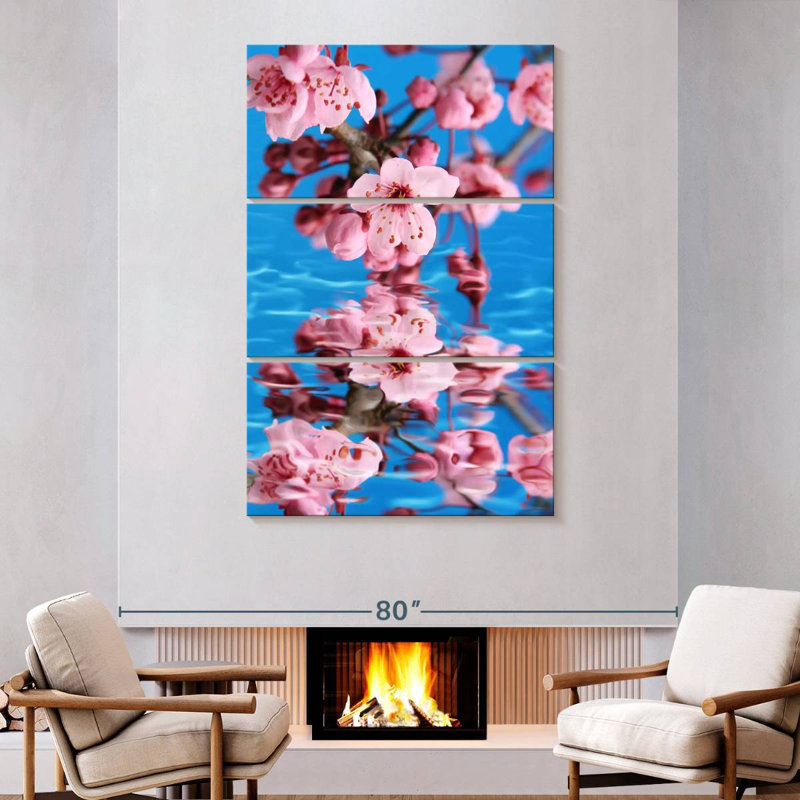 Harnek Sakura Reflection, 74" H x 48" W