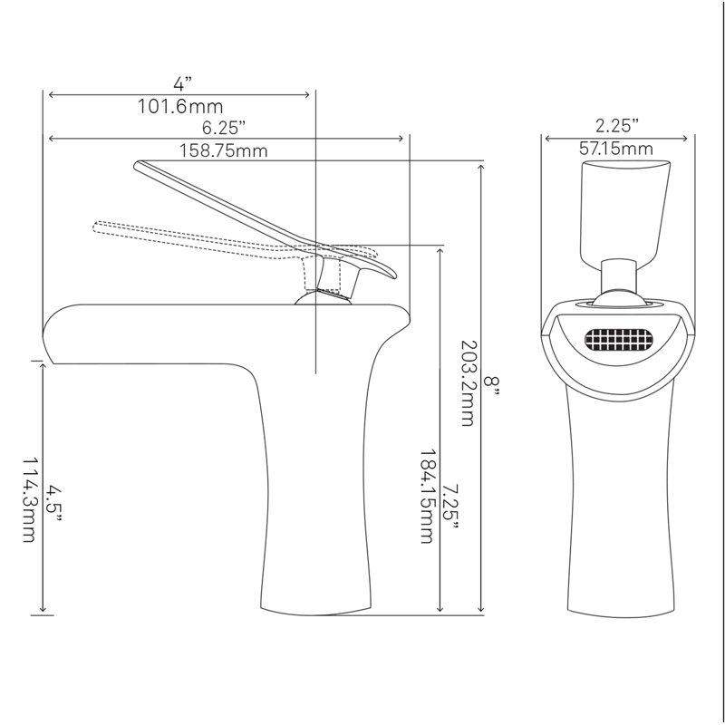 Single-Hole Single-handle Bathroom Faucet, Brushed Nickel