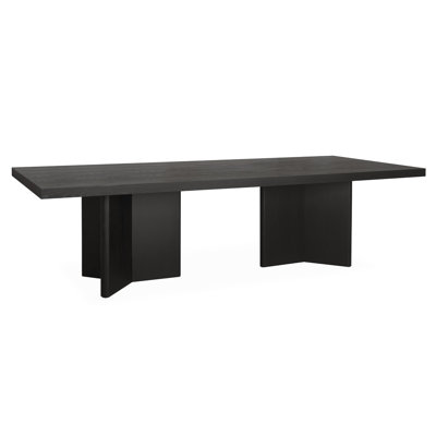 Drew Rectangular Dining Table - Ebony Oak