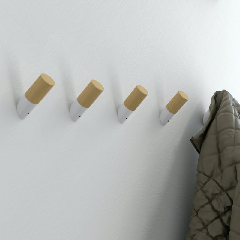 Keniyah Solid Wood Wall Wall Hook, Pine