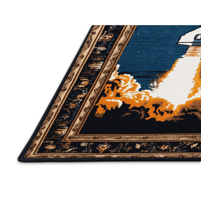 Tapis de transport gris lavable à la machine, Rectangulaire 2 pi x 3 pi
