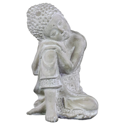 Figurine Inari Bouddha assis en ciment