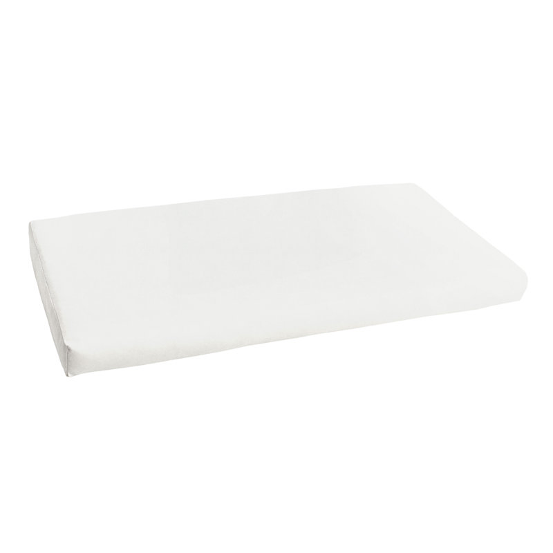 Indoor/Outdoor Sunbrella Seat Cushion, 2" H x 37" W x 17" D, Canvas Natural Sunbrella® Canvas