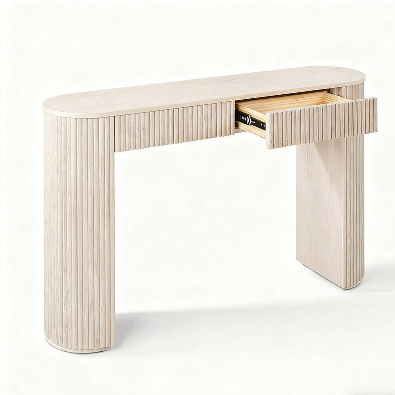 Console Retro Minimalist, Beige, H 29,92 po x l 47,24 po x P 11,81 po