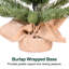 Mini arbre de Noël en PE / PVC non éclairé avec base en toile de jute-1087145247