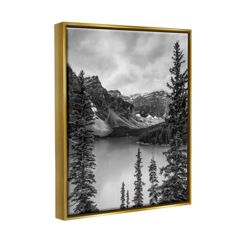 «Millwood Pines Woodland Pond», paysage encadré par Floater par Daniel Sproul, H 31 po x l 25 po x P 1,7 po