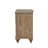 1Pc Nightstand Rustic Oak Veneer Solid Wood Bedside Table W USB-A And USB-C