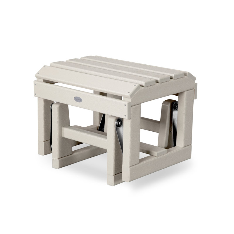 Chaise Adirondack et repose-pieds en plastique / résine POLYWOOD, Sable