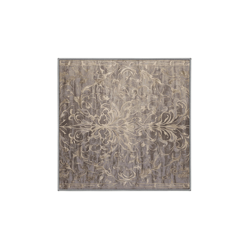 Tapis gris lavable à la machine