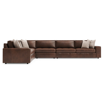 Nest 5-Piece Leather Sectional