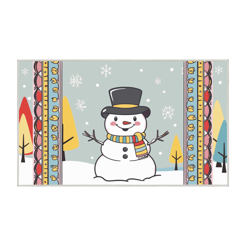 Tapis vacances de Noël The Holiday Aisle®, Rectangulaire 8 pi x 12 pi