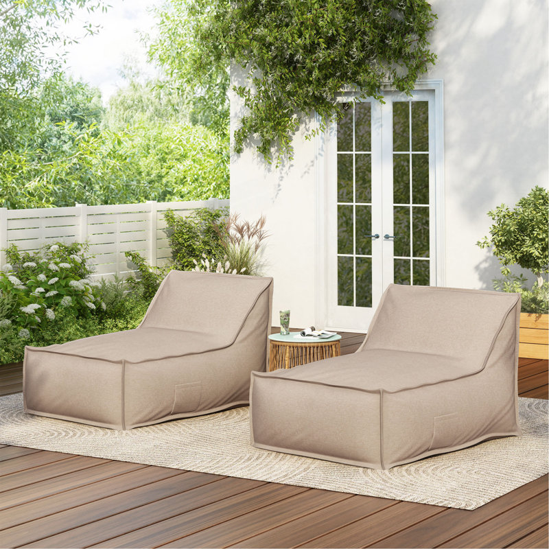 Fauteuil à billes Perry, ensemble de 2, Beige