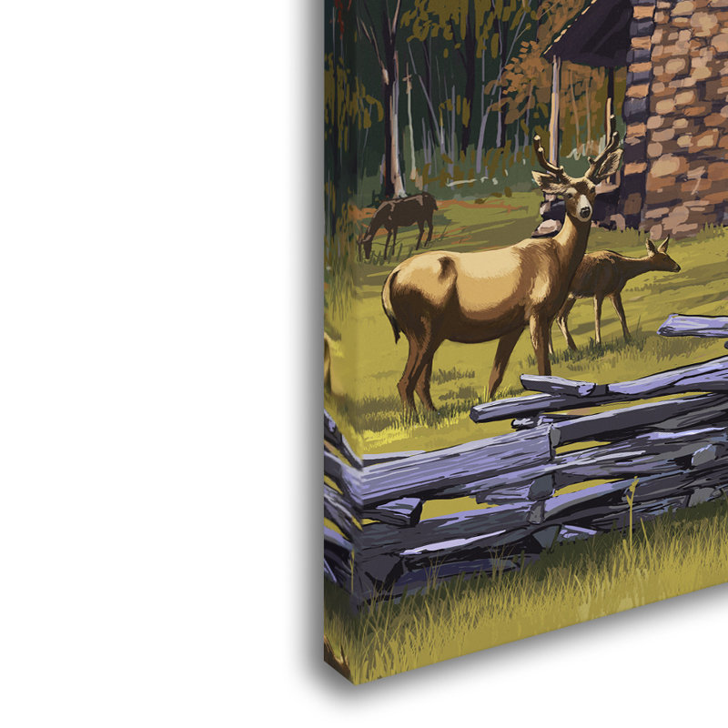 «Cabin» par Kadey, impression sur toile, H 32 po x l 22 po x P 2 po