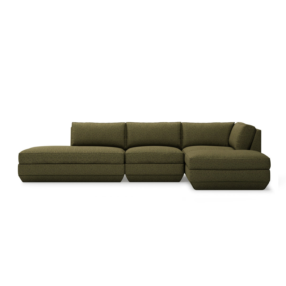 Podium Modular 4 PC Lounge Sectional B Gus* Modern 