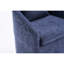 059-Ensemble de 1 fauteuil de salle à manger en chenille avec coussin de dossier et roues universelles-845688330