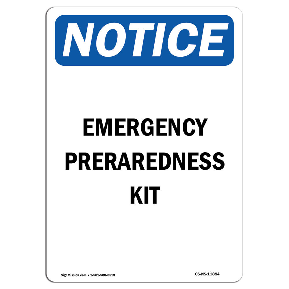 SignMission Emergency Preparedness Kit Sign Wayfair