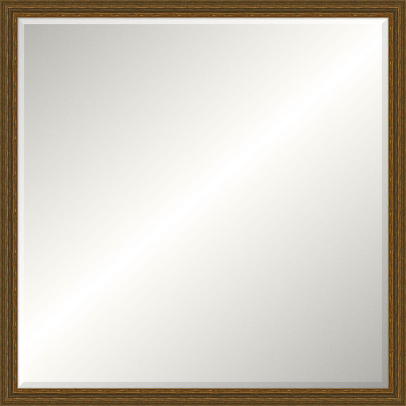 Walden Solid Wood Beveled Mirror, 45.75" x 45.75", Square