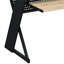 Placage en bois véritable et bureau de musique noir classique avec gestion des câbles et plateau pour clavier