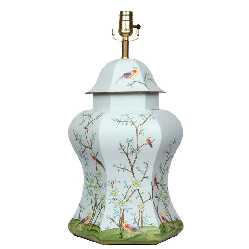 Boice Table Lamp, Blue