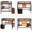 Lit mezzanine double pour enfants Josnyel-1165311998