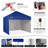 CROWN SHADES Commercial 10' x 10' One Push Center Lock Instant Pop-Up Canopy Tent with 4 Sidewalls, Navy Blue-108466745