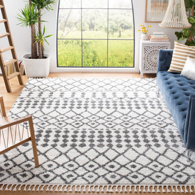 Berber Fringe Shag Performance Southwestern Rug
