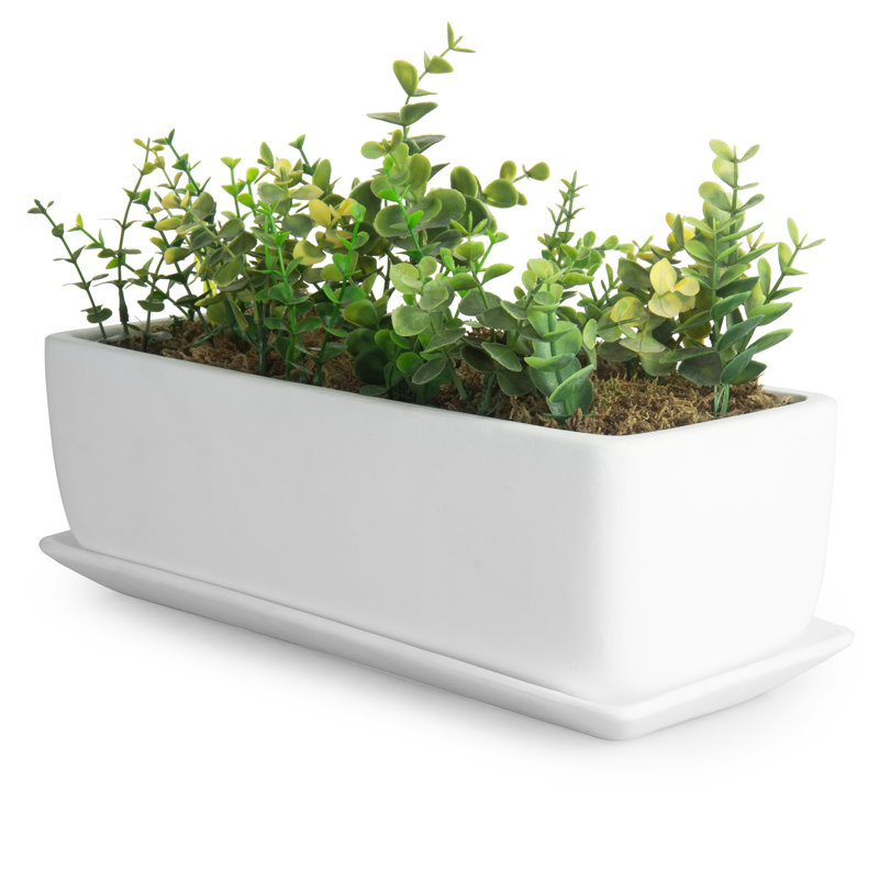 Boîte à fleurs en céramique