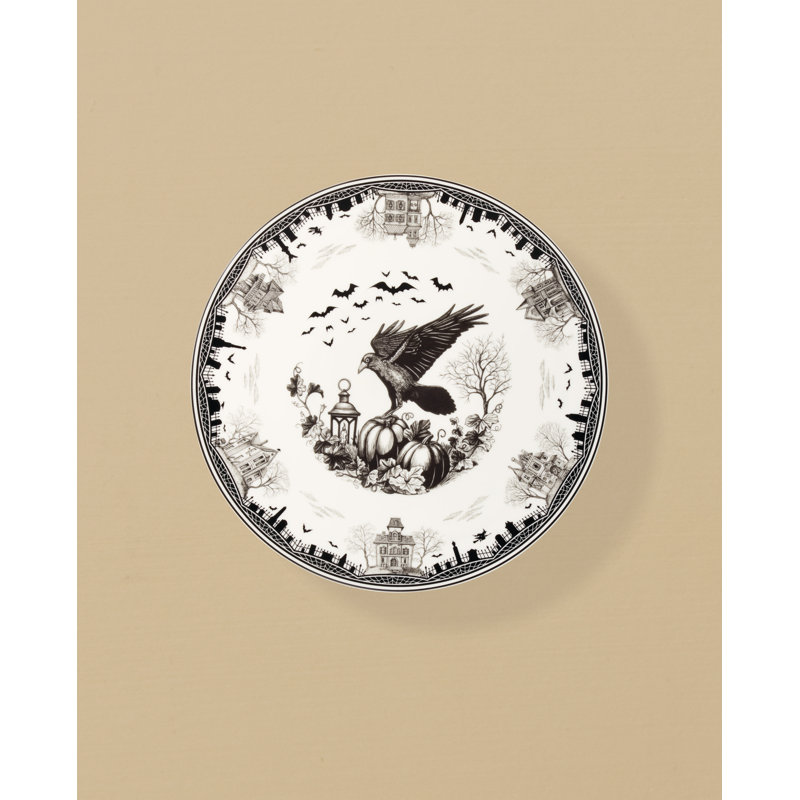 Lenox Haunted Village Cake Plate