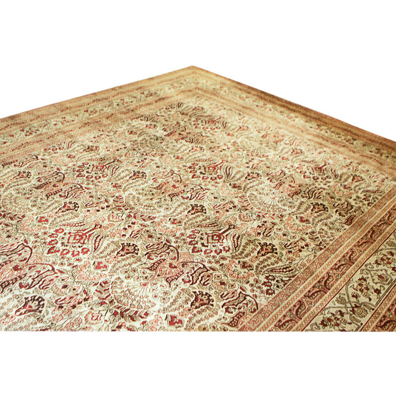Hand Knotted Area Rug in Ivory