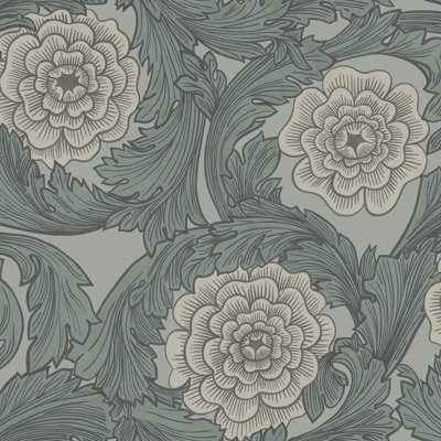Blomstermåla Wallpaper Roll
