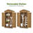 6.32 ft Height Outdoor Tool Shed with Adjustable Shelves, Waterproof Roof and Lockable Door