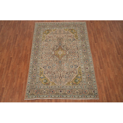 Handcrafted Wool Traditional Area Rug 7x10