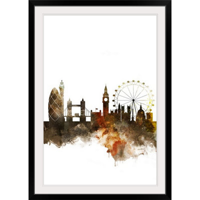 « london aquarelle cityscape », impression