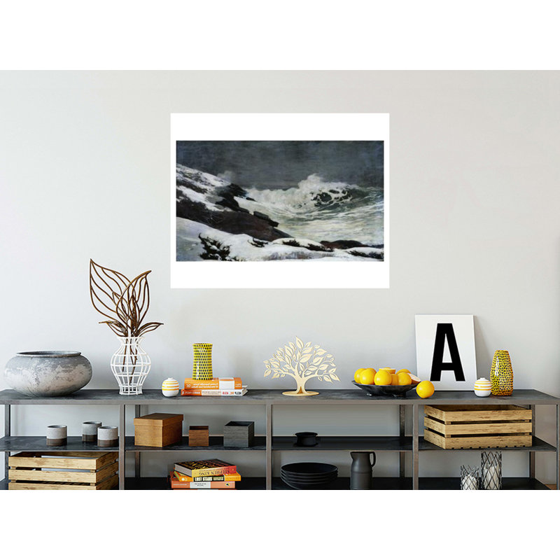 «Winter Coast» par Winslow Homer - Estampe numérique, H 32 po x l 40 po